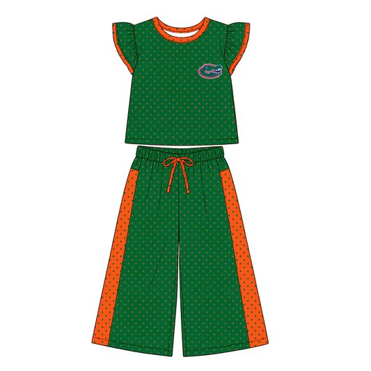 Custom order MOQ 5 PCS CUSTOM STYLE TEAM DOTS GIRLS SET