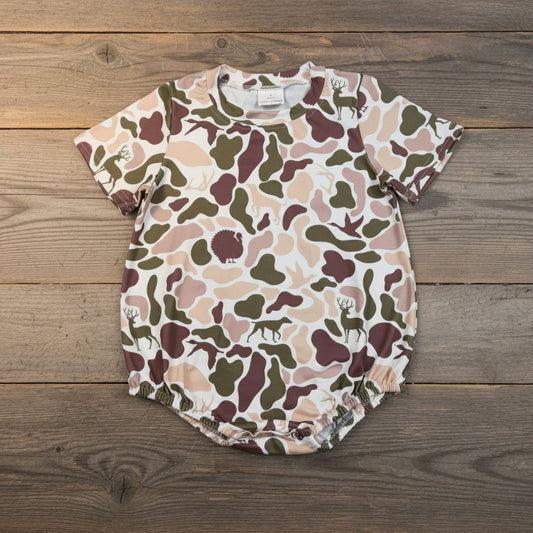 short sleeve camo bubble