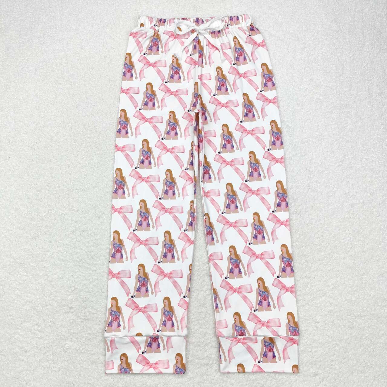 P0598  Adult Women Bow Pattern Trousers
