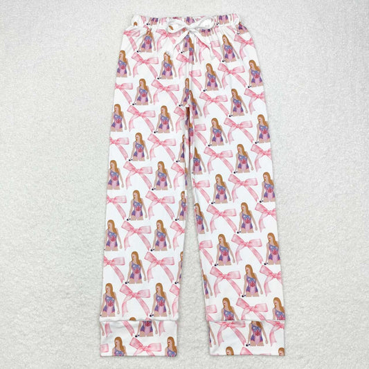 P0598  Adult Women Bow Pattern Trousers