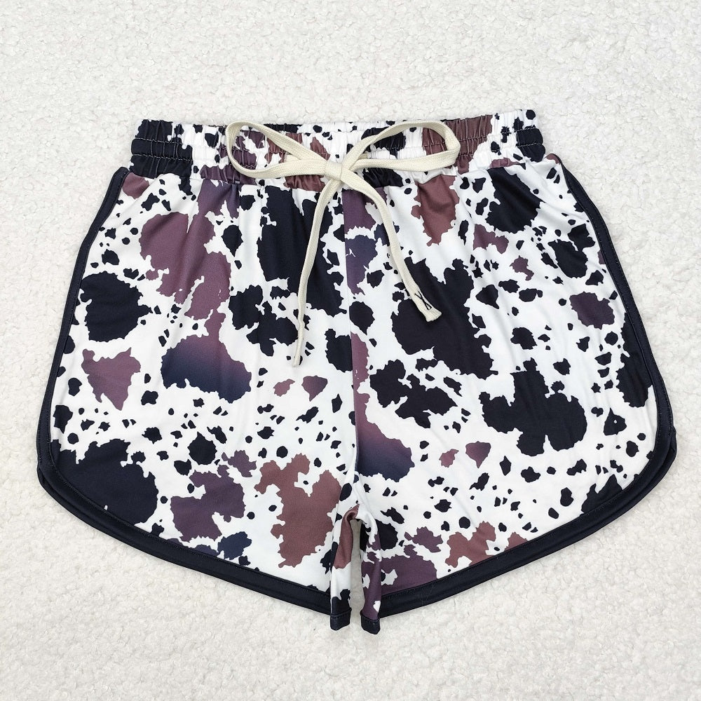 SS0370 Adult women cow pattern shorts