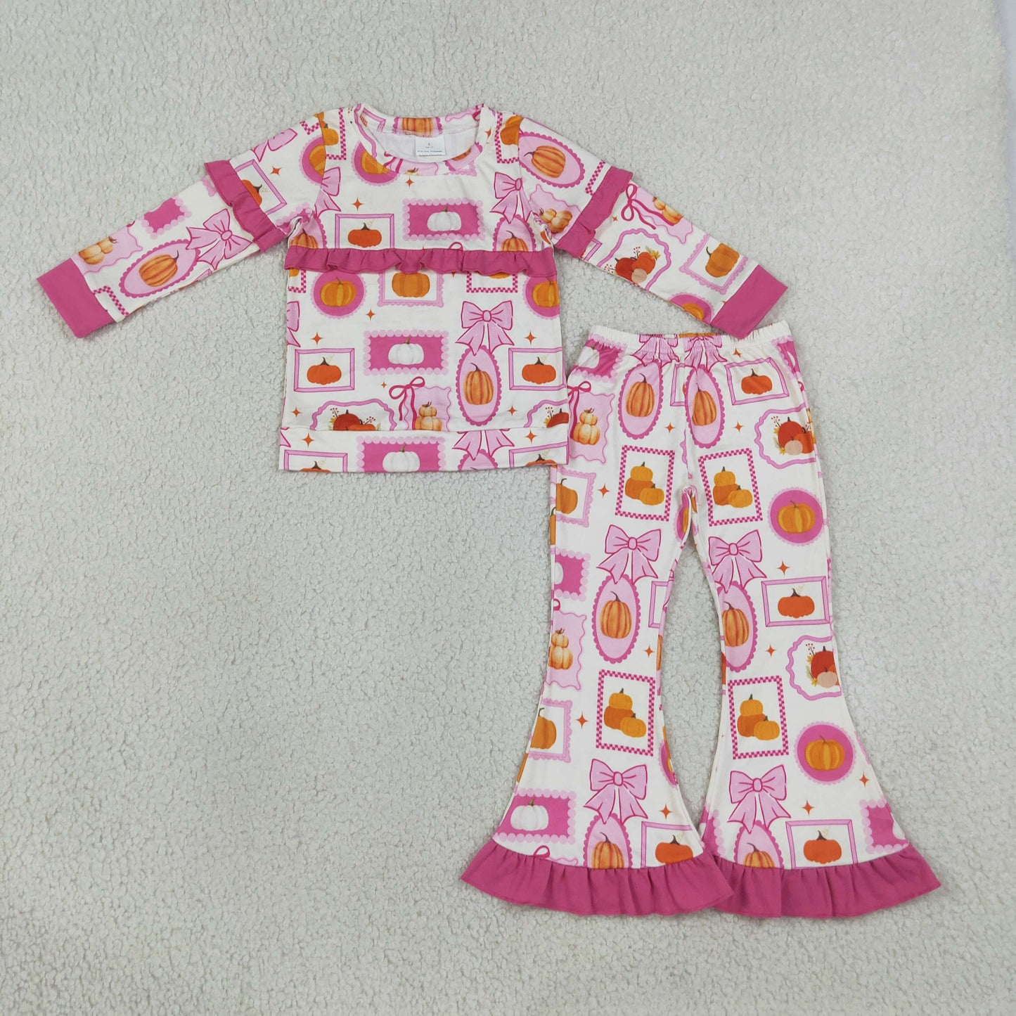 pumpkin portrait party ruffle outfit