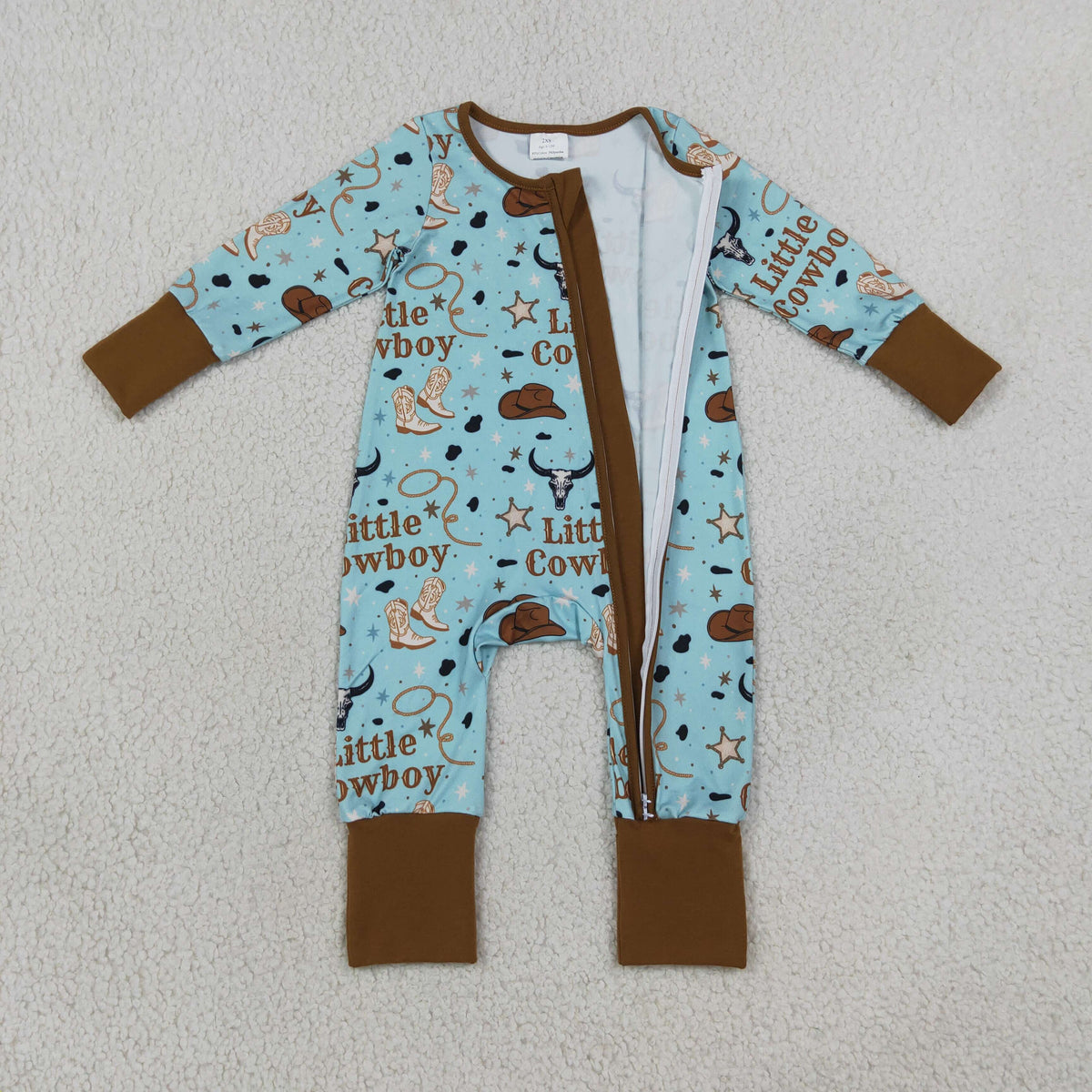 LR3124 little cowboy zip sleeper zippy baby pj