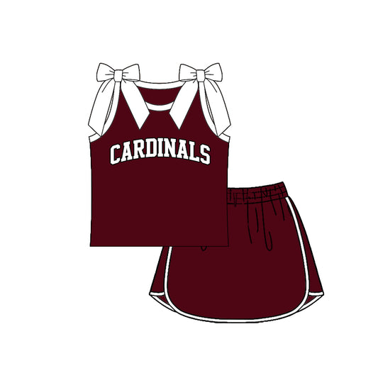 Custom order MOQ 5 Paige team bow skort set
