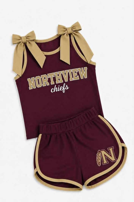 Custom order MOQ 3 team bow shorts set
