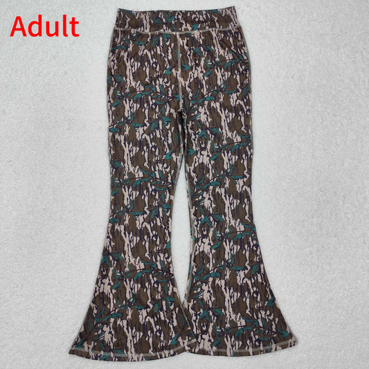 P0719 Adult female camouflage rattan yoga wear flared pants