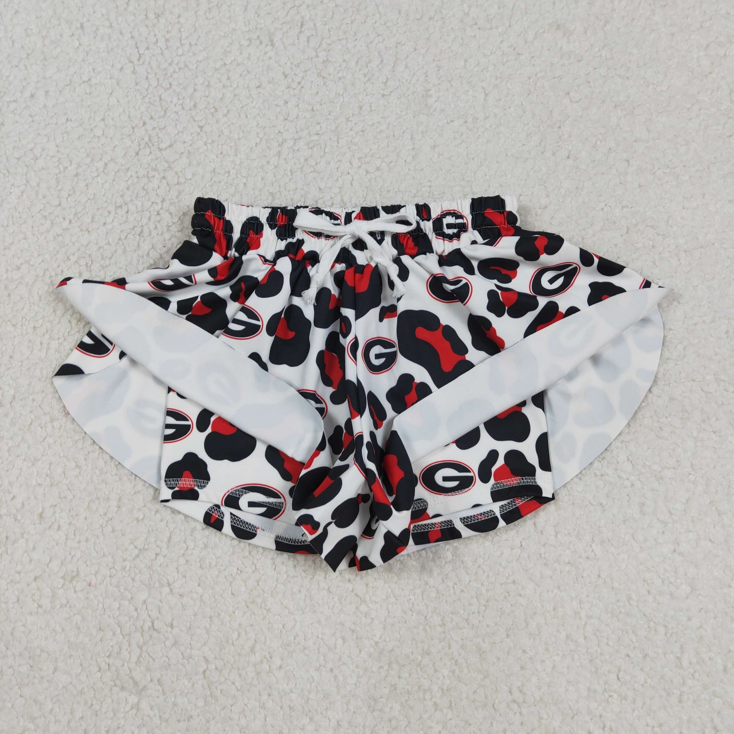 SS0814 G leopard athletic butterfly shorts