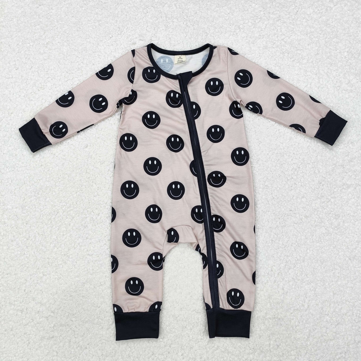 LR1434 Bamboo Light-colored short-sleeved long pants pajama set