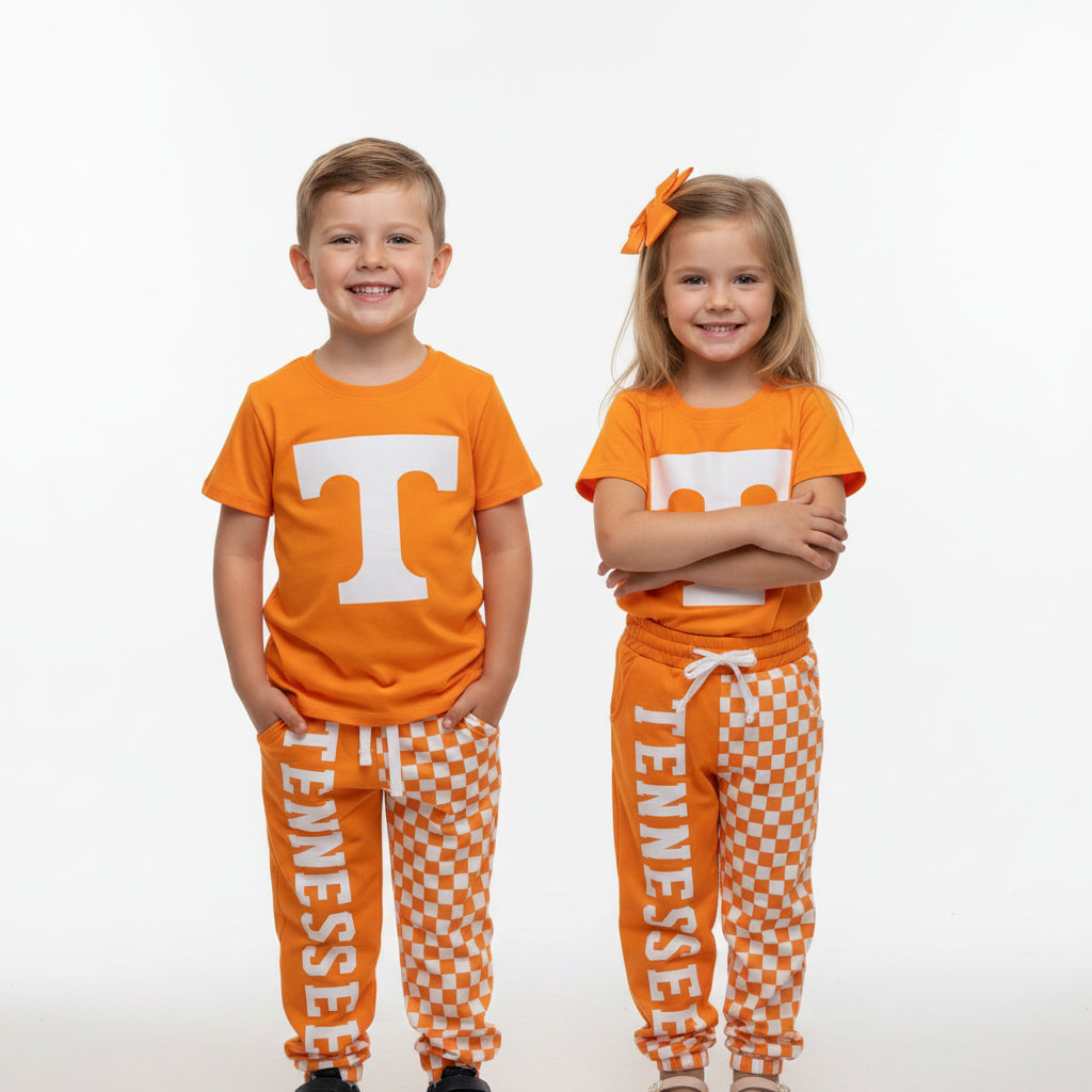 digital print tennessee orange boy outfit