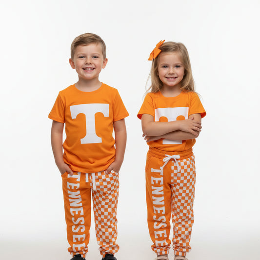 digital print tennessee orange boy outfit