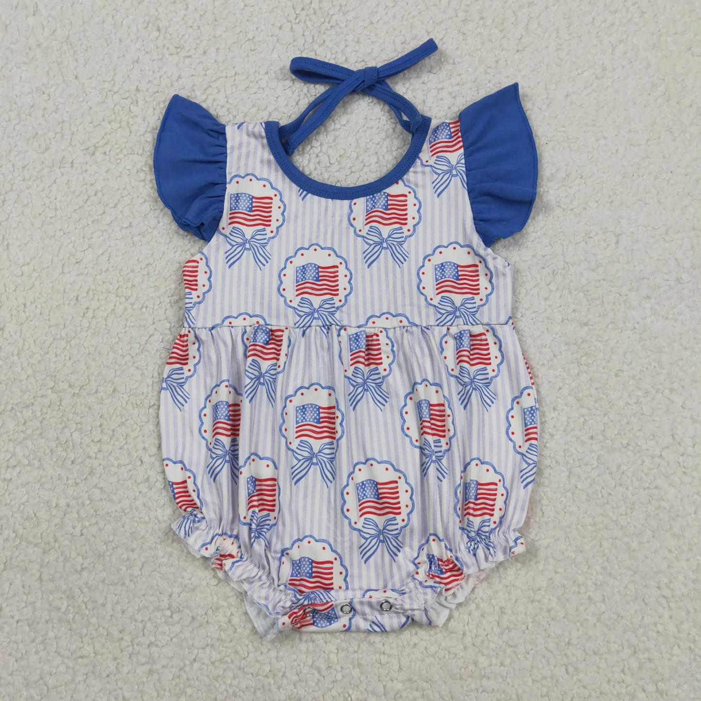 Sibling flag coquette girl shorts set and romper