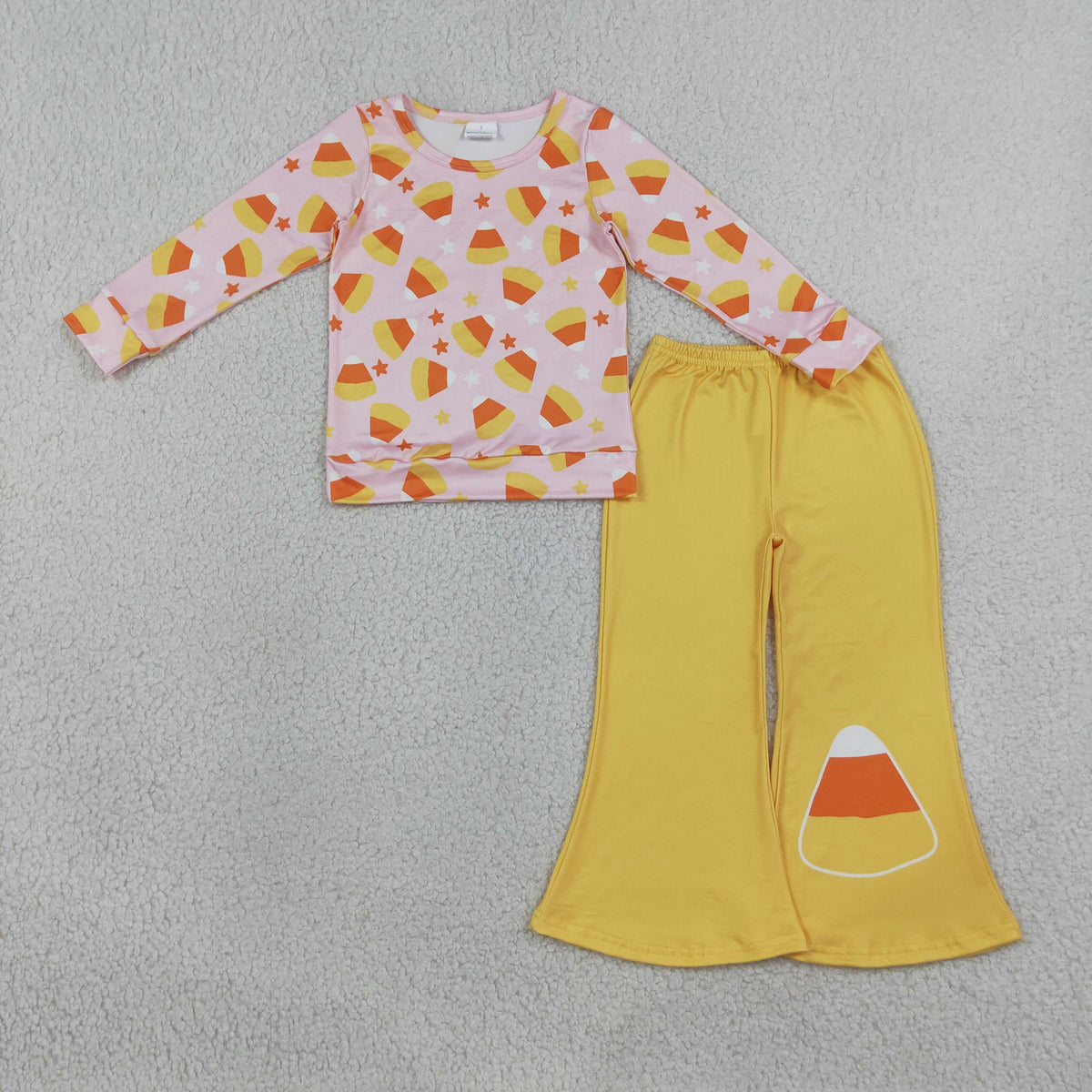 Halloween candy print belle outfit