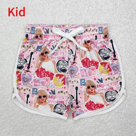 SS0418 Baby Girls Pink  Lover Shorts Bottoms