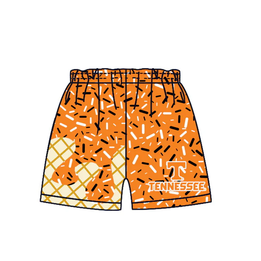 Custom order T yellow ice cream sprinkle boys team shorts