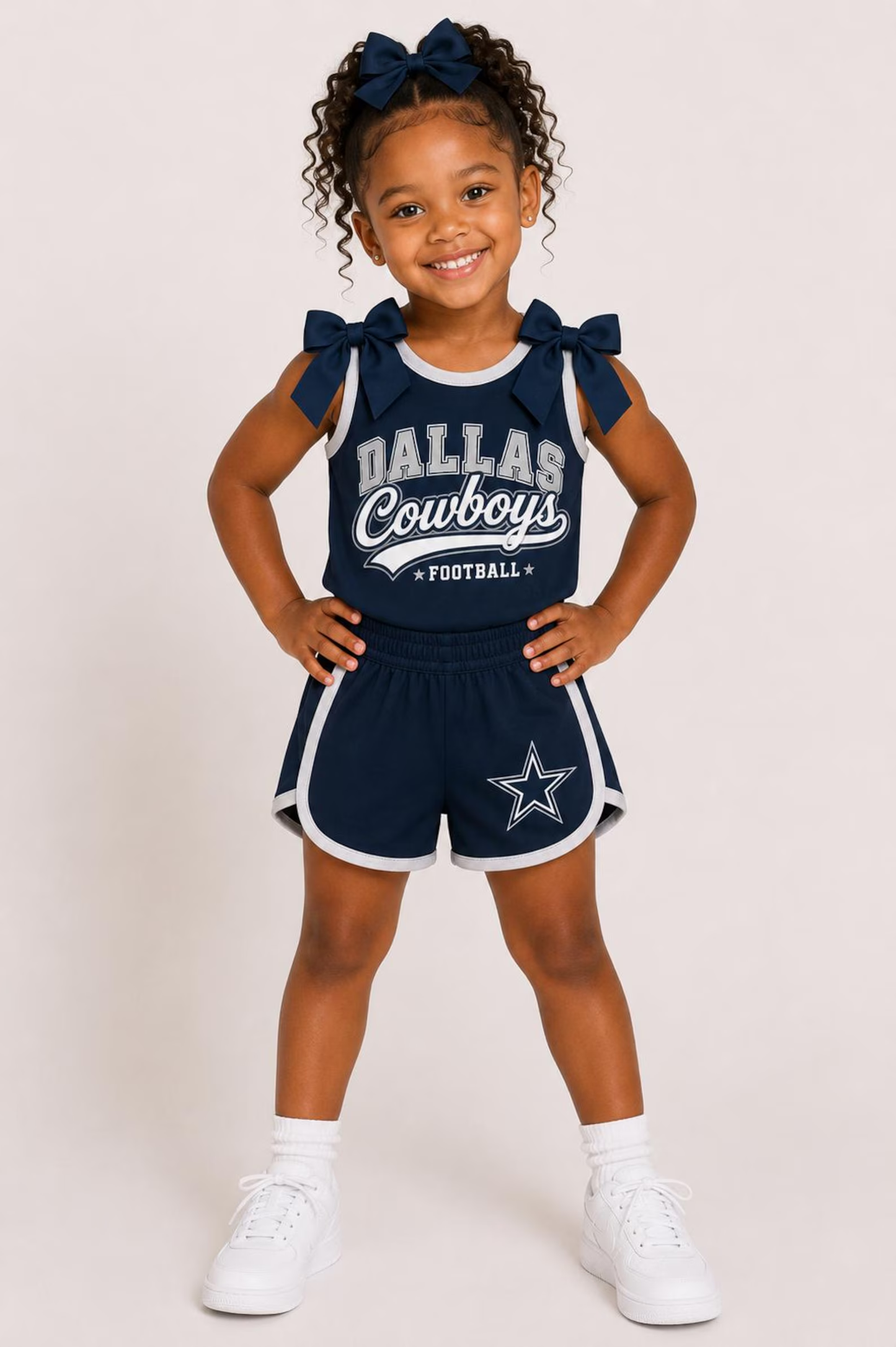 Custom order MOQ 5 Dallas Football Team Cheer Sets