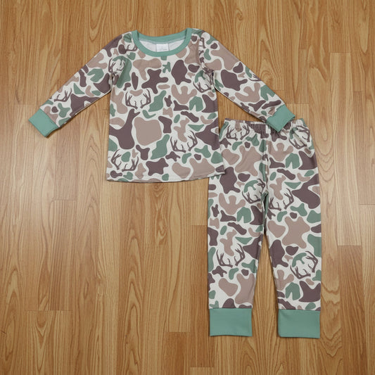 camo hunting boy pajama set