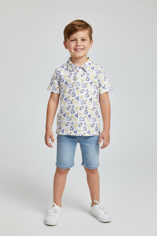 football team boys polo t-shirt