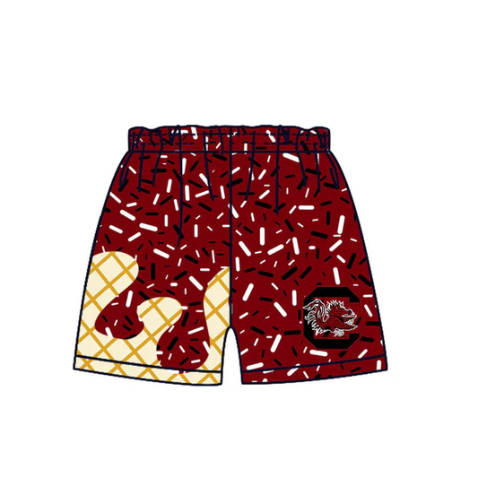 MOQ 3 pcs  ice cream sprinkle boys team shorts