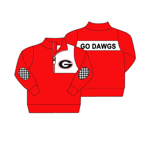 Custom order MOQ 3 long sleeve pullover ziper shirt top
