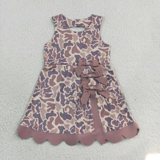 camo athletic scallop dress kids clothing