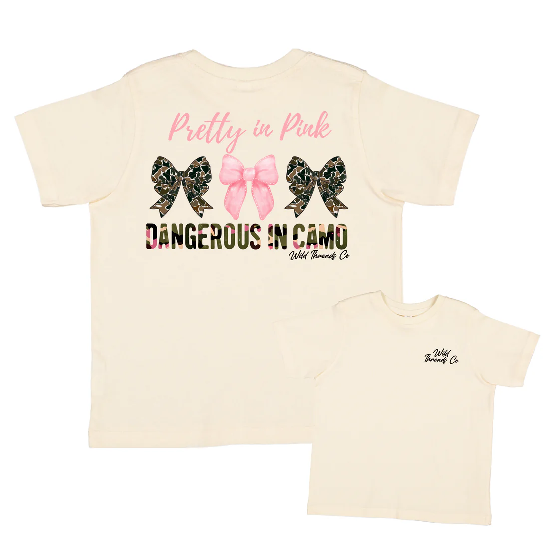 Custom order Dangerous In Camo - Bows Tee