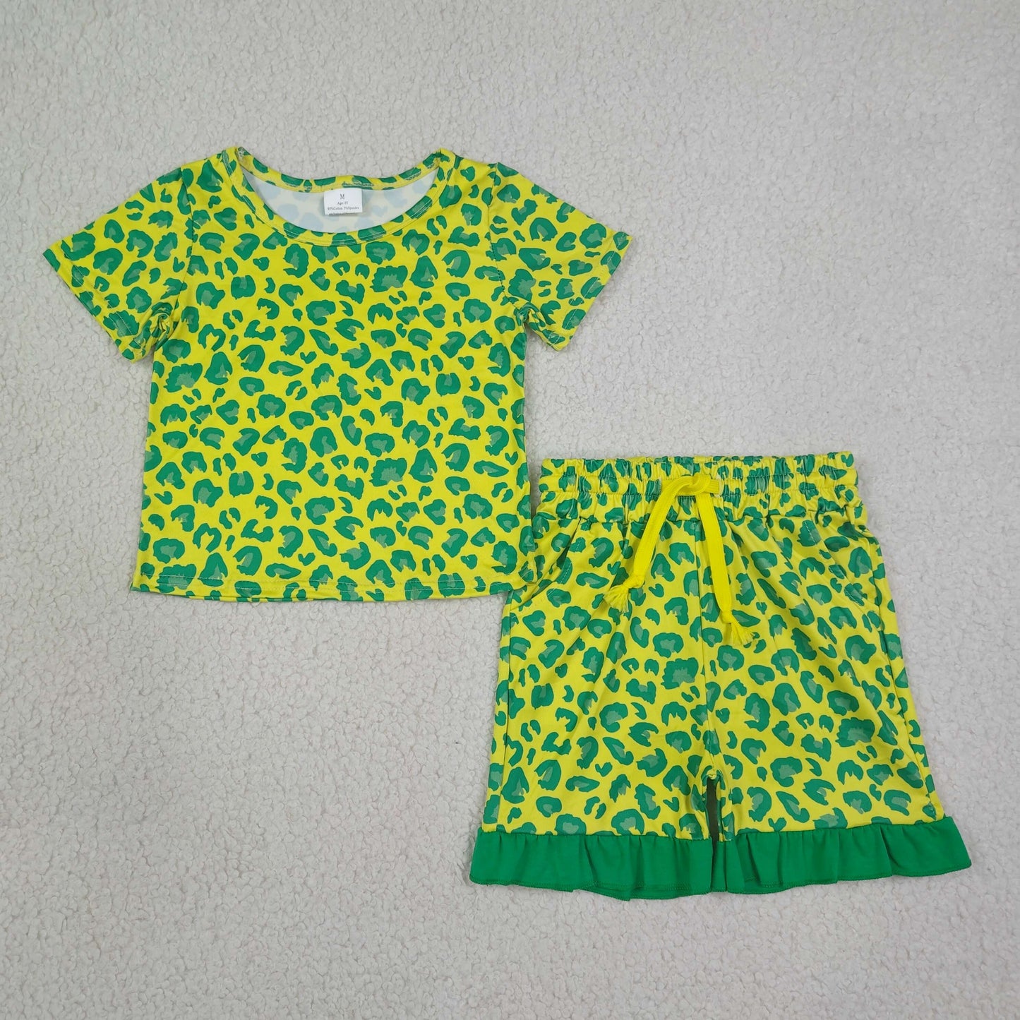 short sleeve camo shorts set summer girl clothing