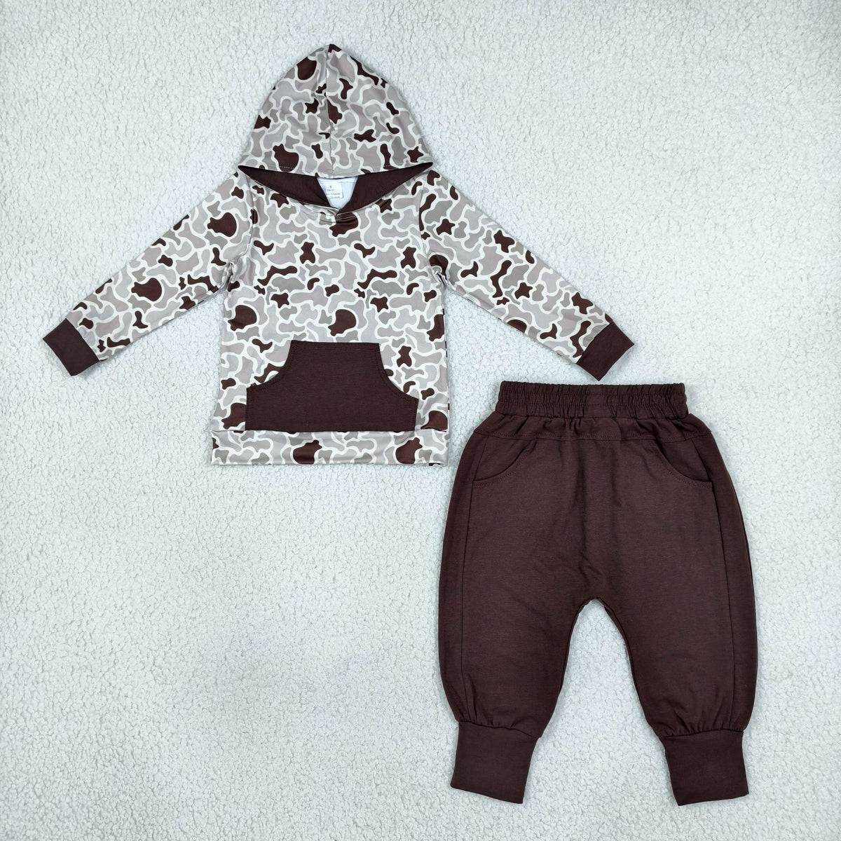 camo hoodie joggers set fall boys outfit