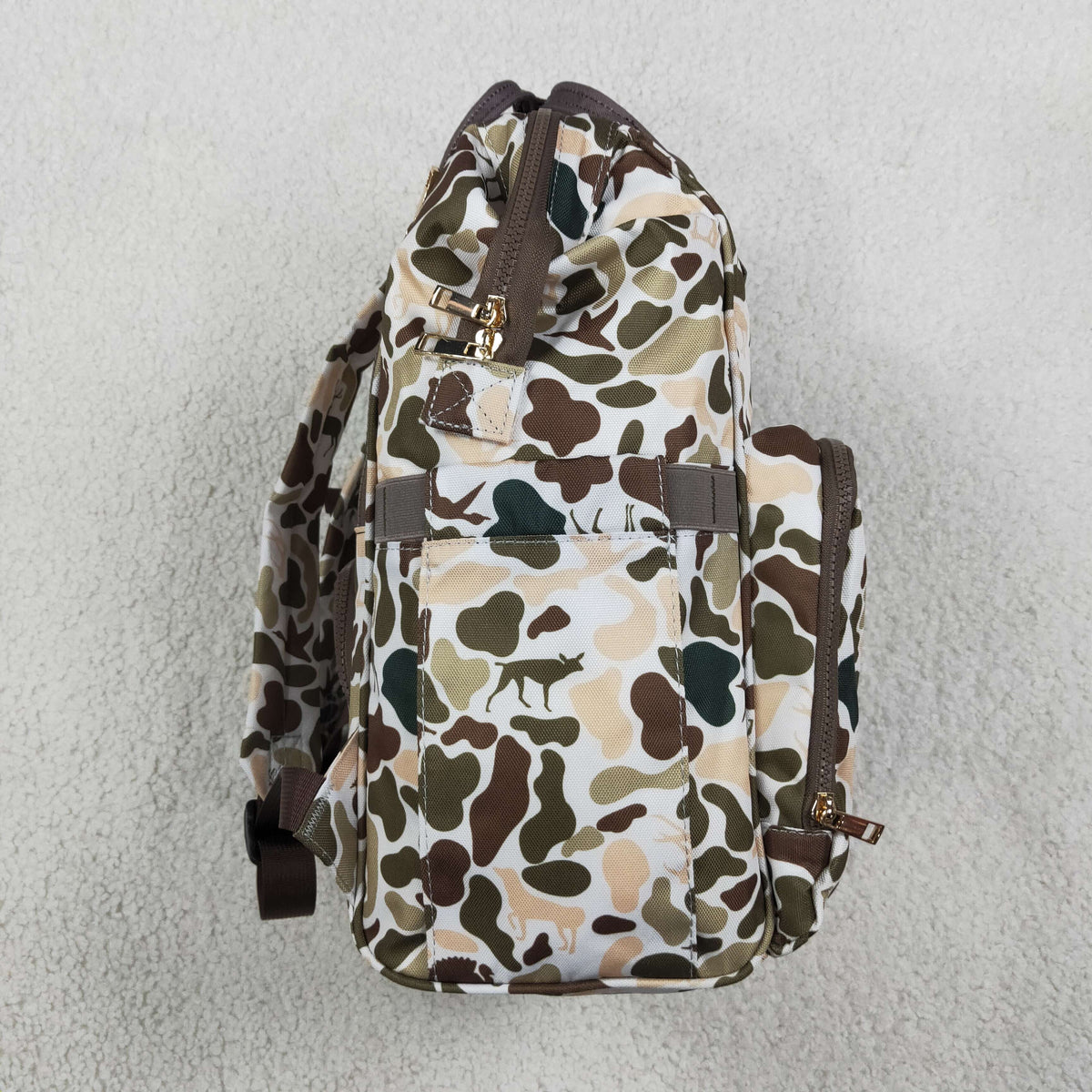 camo diaper backpack for children