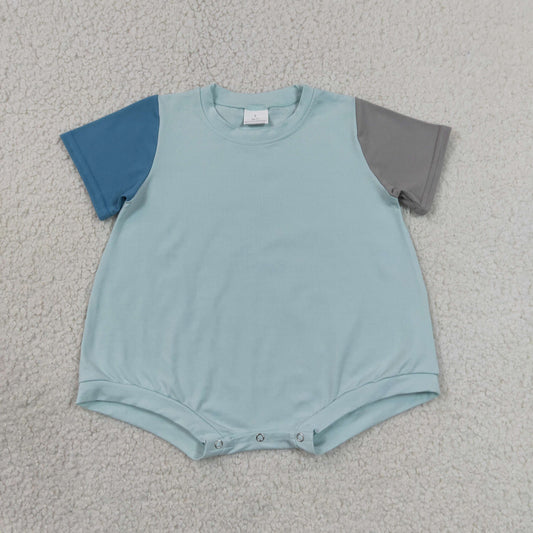 cotton contrast color bubble romper