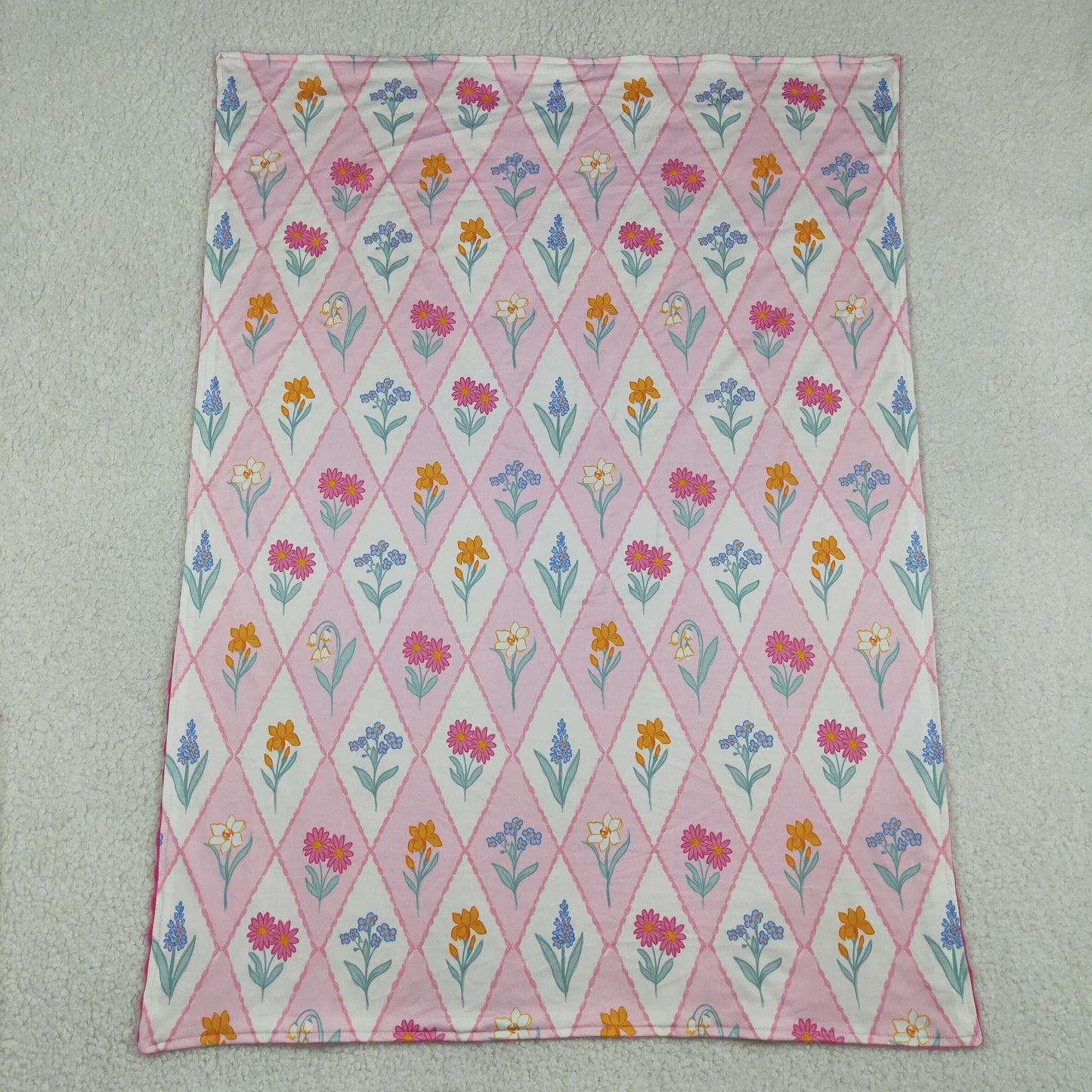 Diamond Wildflower Floral Blanket