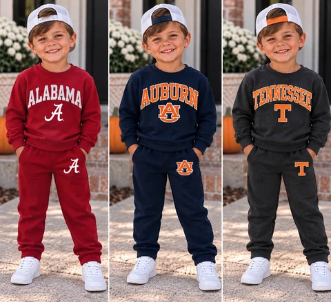 MOQ 5 one items TAT 7-8weeks football team boy joggers outfit
