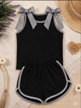 Custom order Sierra bow shorts set