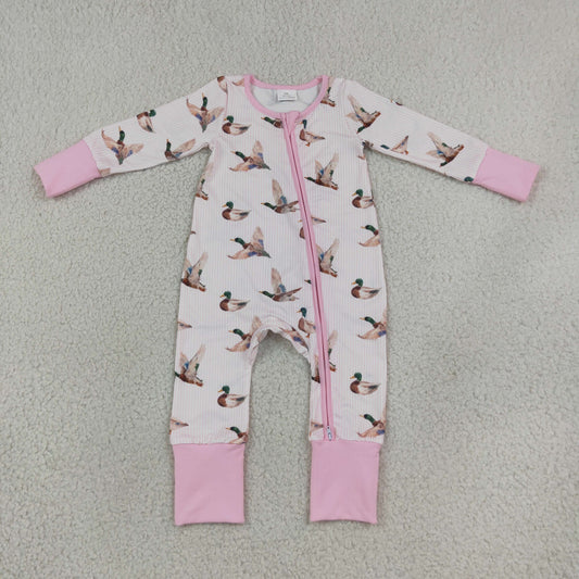 LR3218 pink duck mallard zip sleeper