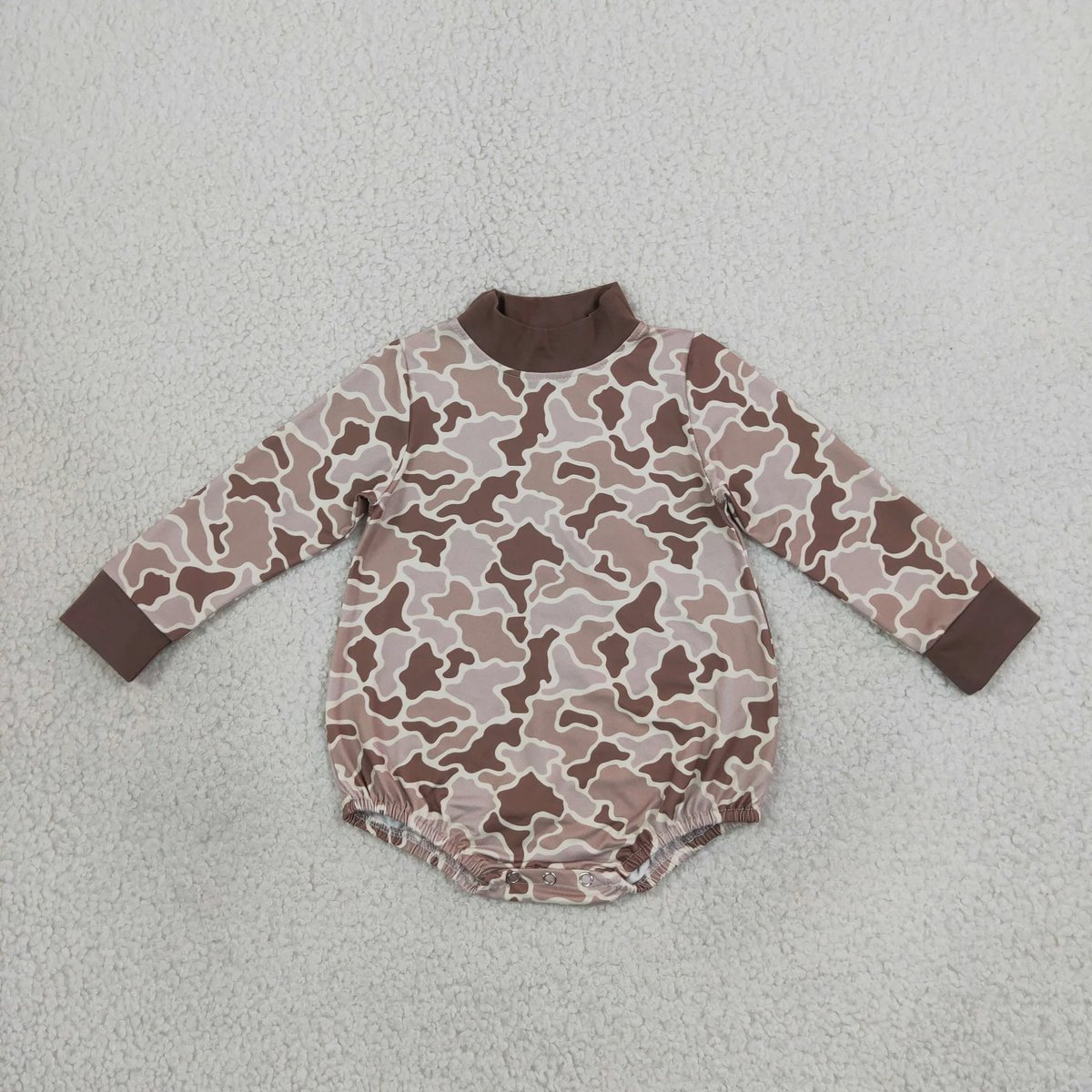 mommy and me camo mock neck top and romper