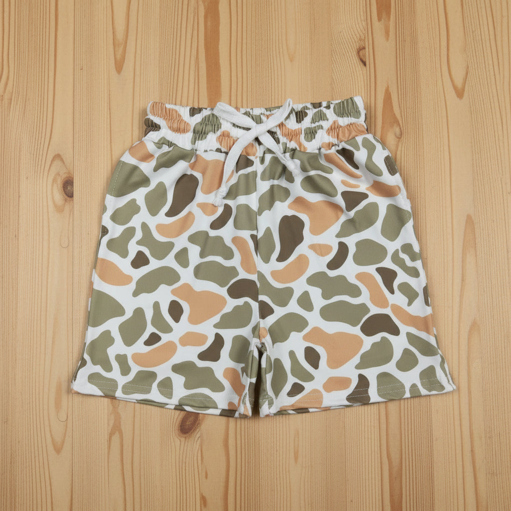 boy camo shorts kids clothing