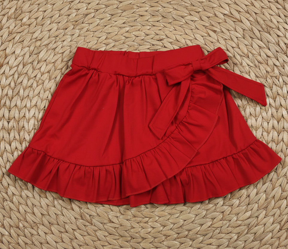 solid red yoga athletic skort activewear