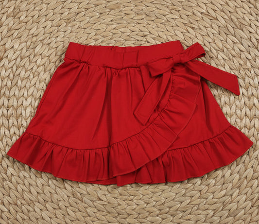 solid red yoga athletic skort activewear