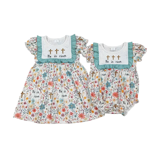 Sibling he is risen floral clothing