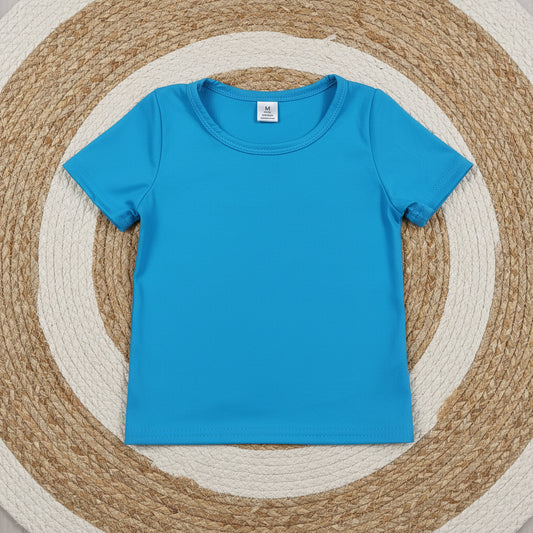 cotton blue tee summer boys top