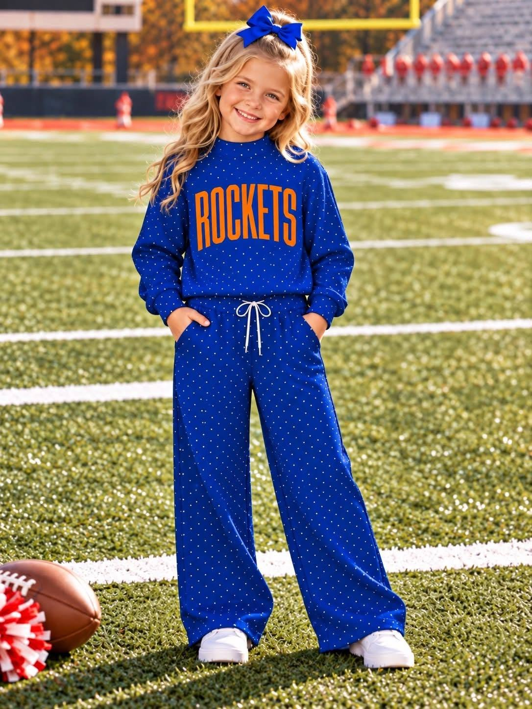MOQ 5 TAT 6-8weeks 95%cotton 5%spandex school team girls outfit