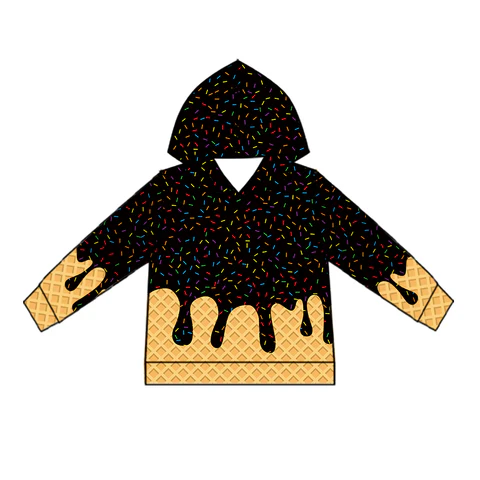 Custom order moq-5-pcs-each-custom-style-black-drip-sprinkles-boys-mens-hoodie-pullover