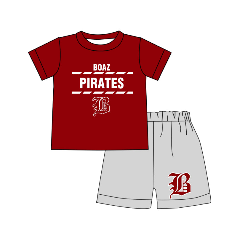 Custom order Alexis team pirates boy shorts set