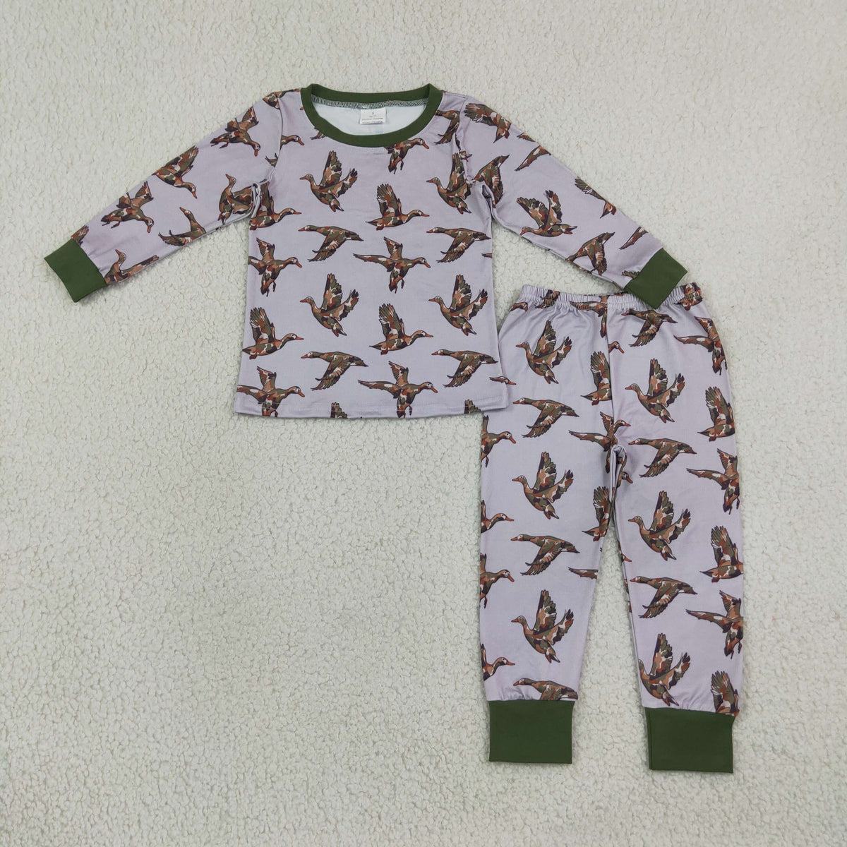 camo mallard boy two pieces pajamas