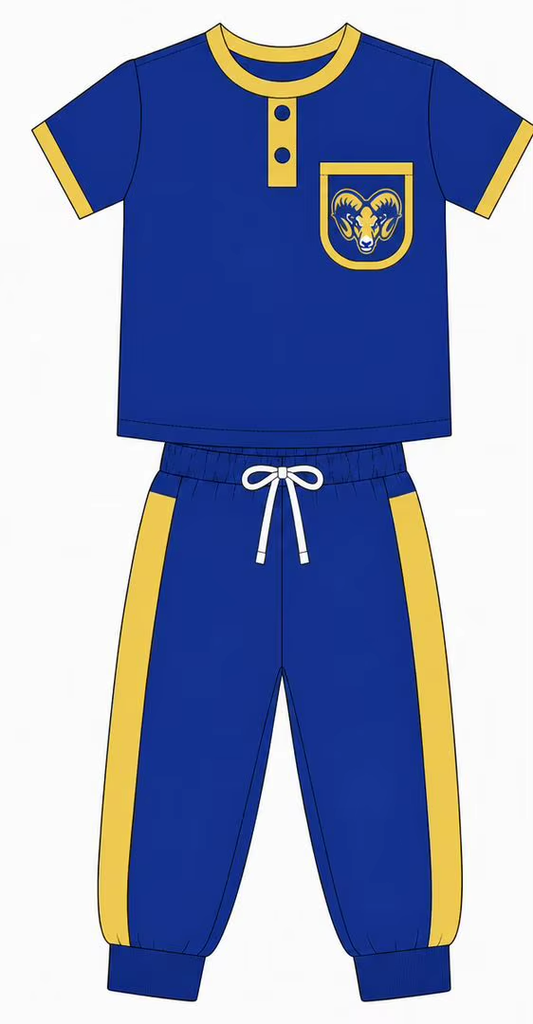 Custom order MOQ 5 Tiffany school team boy pants set outfit