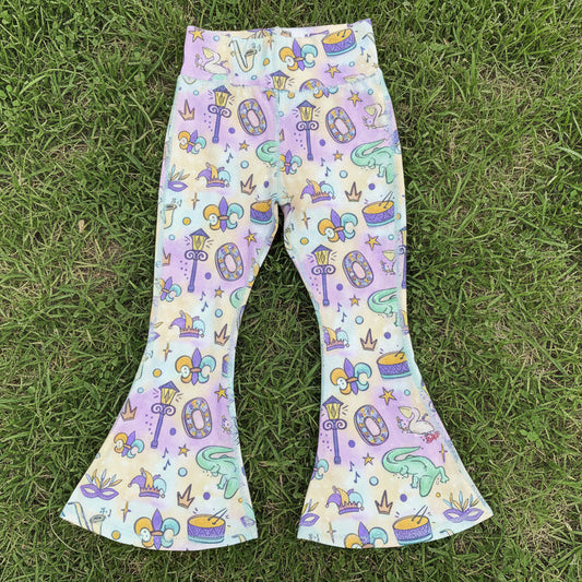 mardi gras girl athletic pants