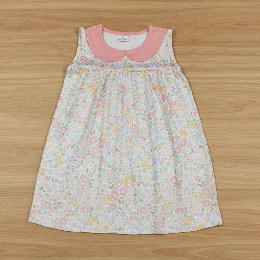 sleeveless floral dress summer kids dresses