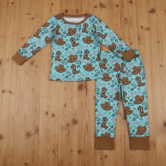 howdy cowboy two pieces lounge set