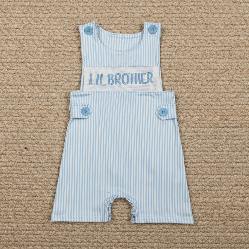 blue stripes lil brother embroidered jon jon