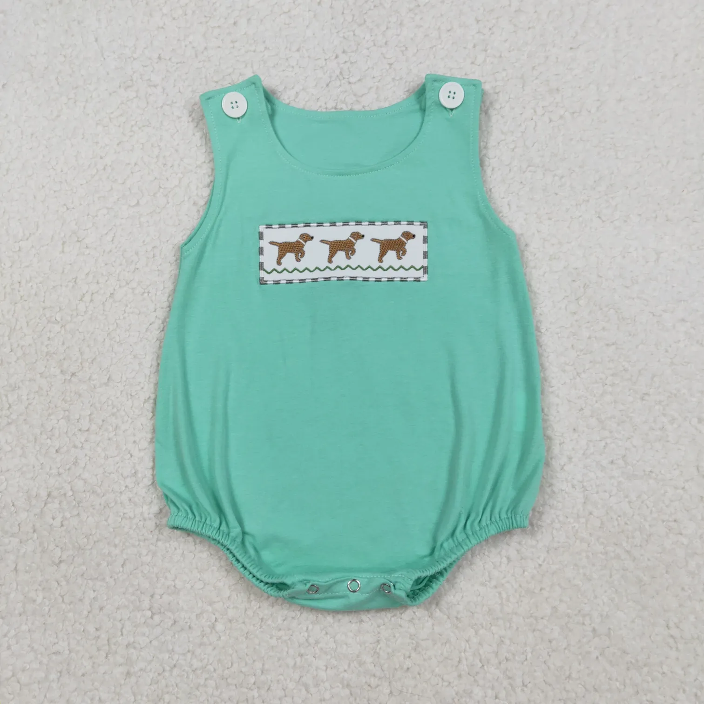 Sibling puppy dog bubble and shorts set