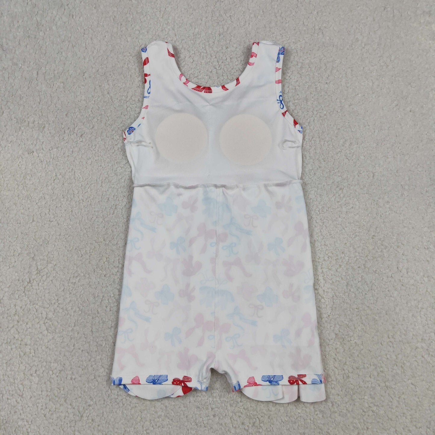 patriotic ribbon coquette athletic scallop dress